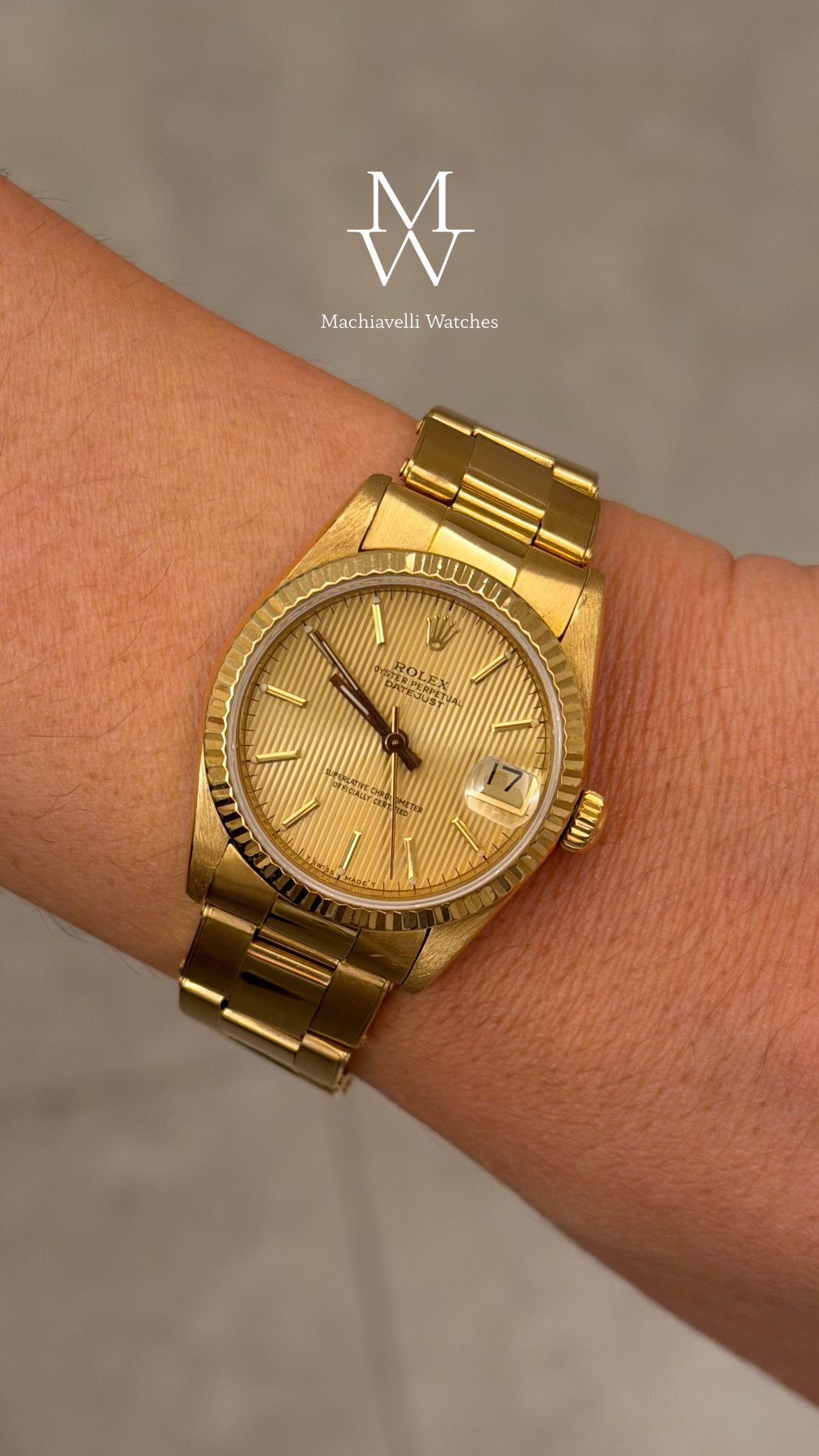 Rolex Datejust 31 - 18k gold